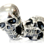 Skull Cufflinks Silver Human Skull Cuff links - Moon Raven Designs