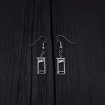 Tiny Guillotine Earrings - Solid Hand Cast 925 Sterling Silver on Stainless Steel Hooks - Moon Raven Designs