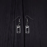 Tiny Guillotine Earrings - Solid Hand Cast 925 Sterling Silver on Stainless Steel Hooks - Moon Raven Designs