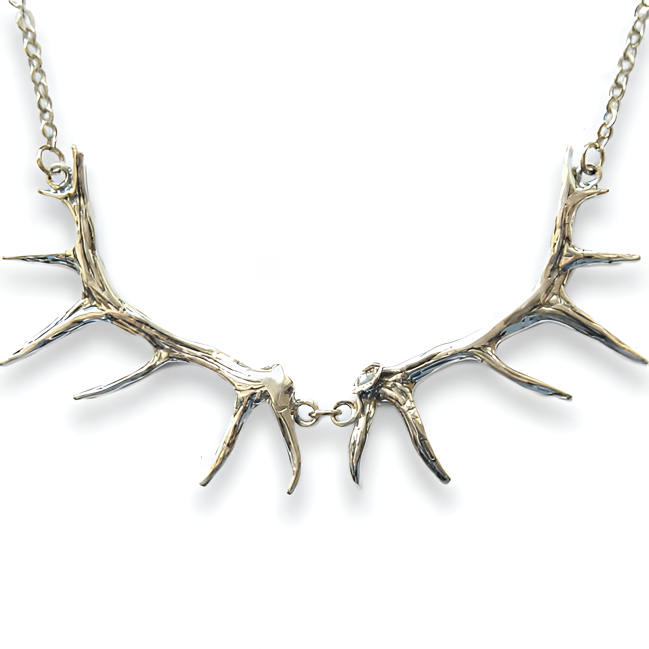 Imperial Elk Antler Bib Necklace - Moon Raven Designs
