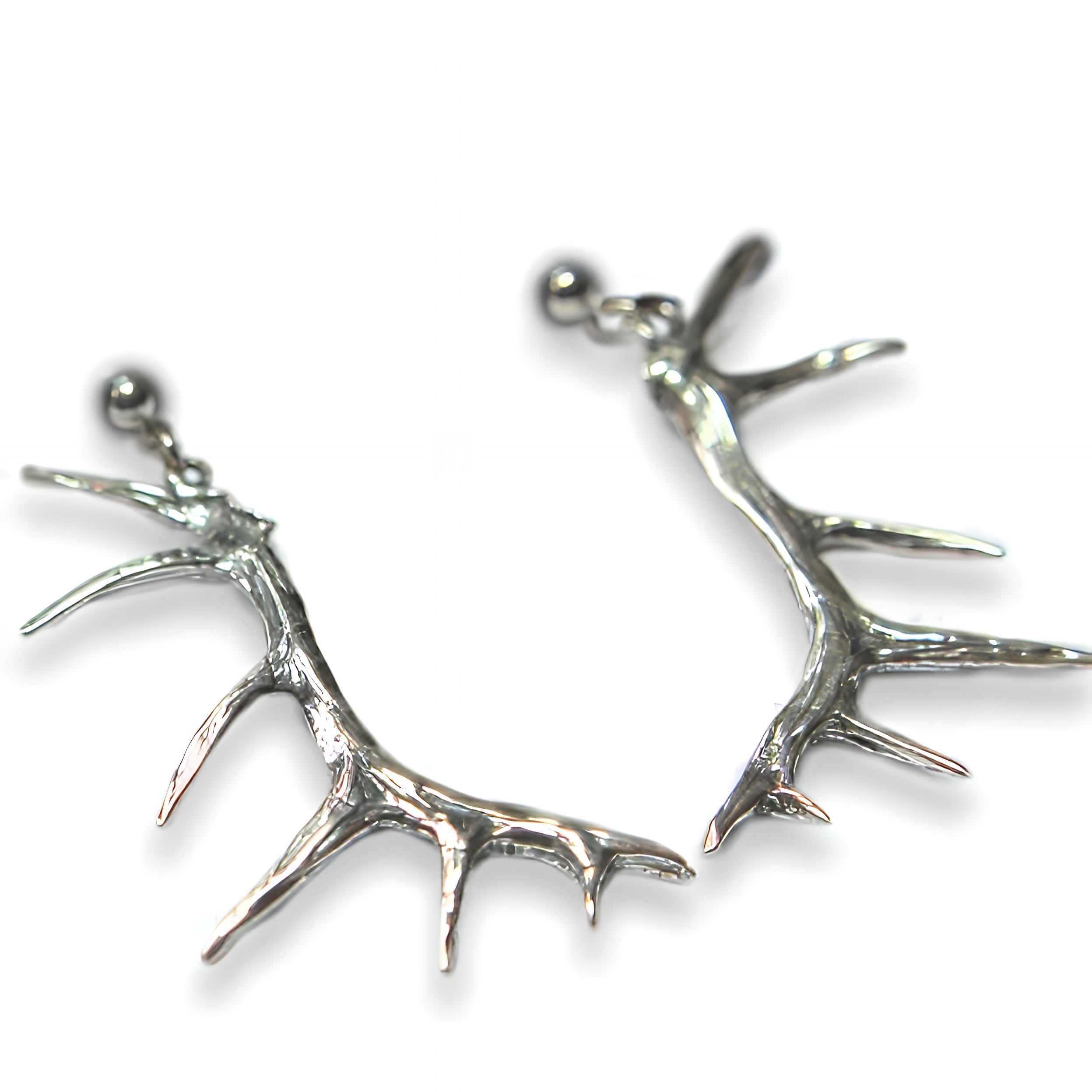 Elk Antler Earrings - Moon Raven Designs