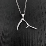 Grim Reaper Scythe Pendant Necklace in Solid 925 Sterling Silver - Unisex Jewelry Gift - Multiple Chain Lengths