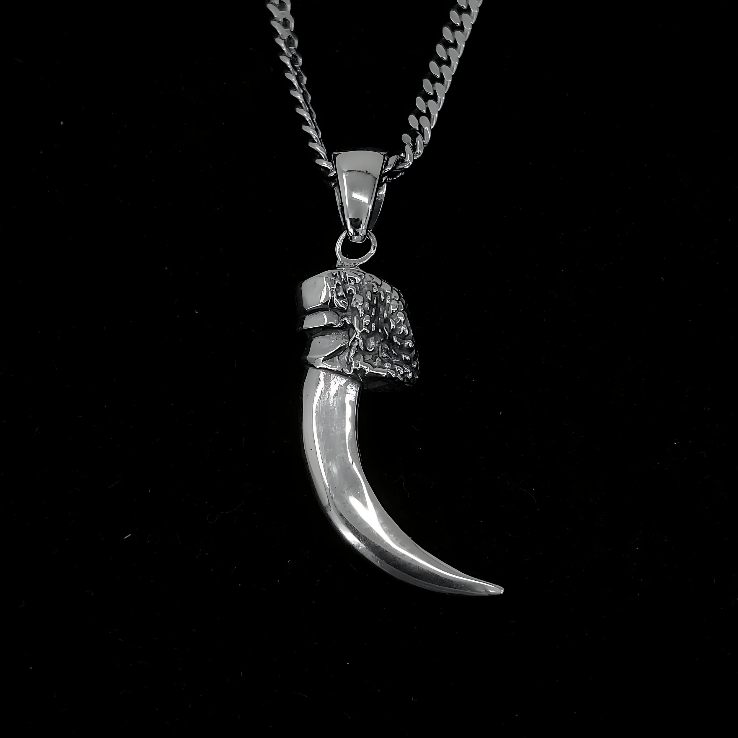 3D Life-Size Sterling Silver Kestrel Falcon Talon Pendant Handcrafted Sparrowhawk Claw Necklace Unique Gift for Raptor Lovers