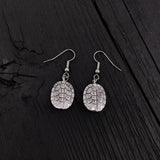 Silver earrings with detailed turtle design | Moon Raven