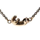 Floating Otter Charm Necklace - Moon Raven Designs