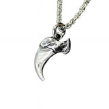 Domestic House Cat Claw Charm Necklace Solid Sterling Silver Pet Kitty Claw - Moon Raven Designs