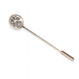 Sterling Silver Wolf Track Ascot Stickpin - Moon Raven Designs