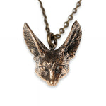 Fennec Fox Head Pendant Necklace - Moon Raven Designs
