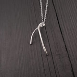 Broken Wishbone Necklace - Moon Raven Designs
