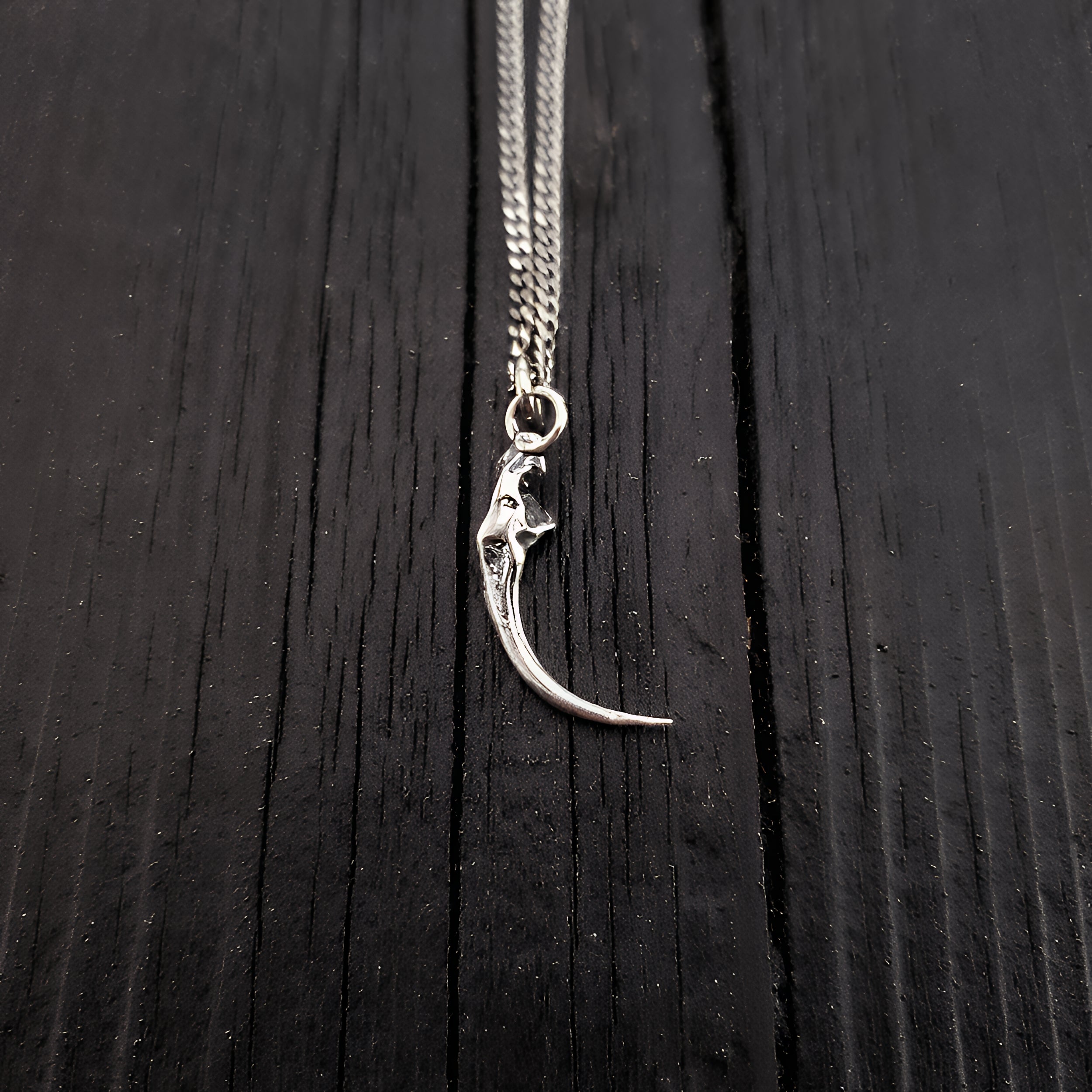 Rattlesnake Fang Charm Pendant Necklace - Moon Raven Designs 