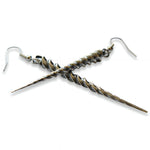 Silver Unicorn Horn Earrings - Moon Raven Designs
