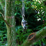 Hanging Baby Possum Pendant Necklace - Solid 925 Sterling Silver Multiple Chain Lengths Animal Jewelry Gift for Her