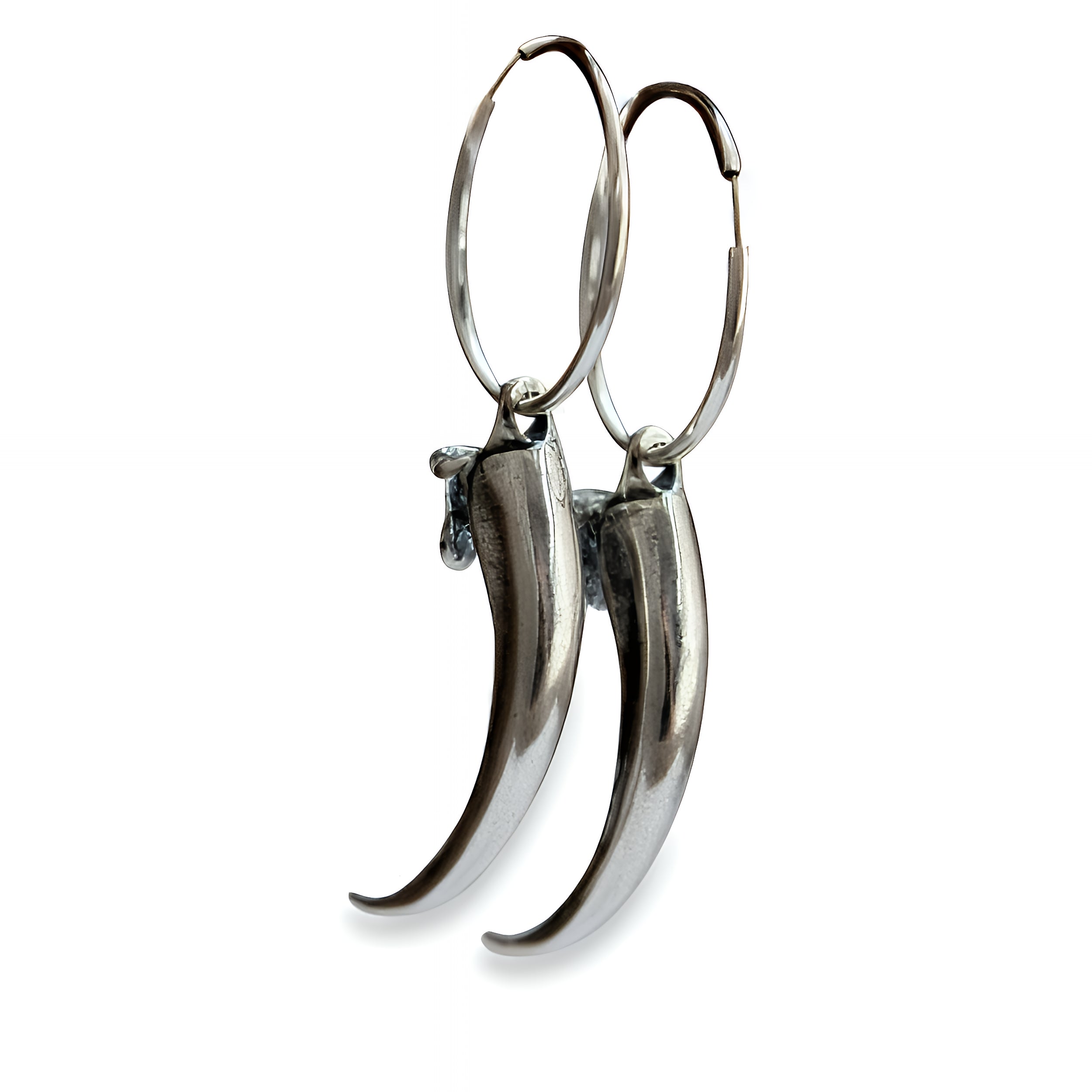 Eagle Talon Hoop Earrings - Moon Raven Designs