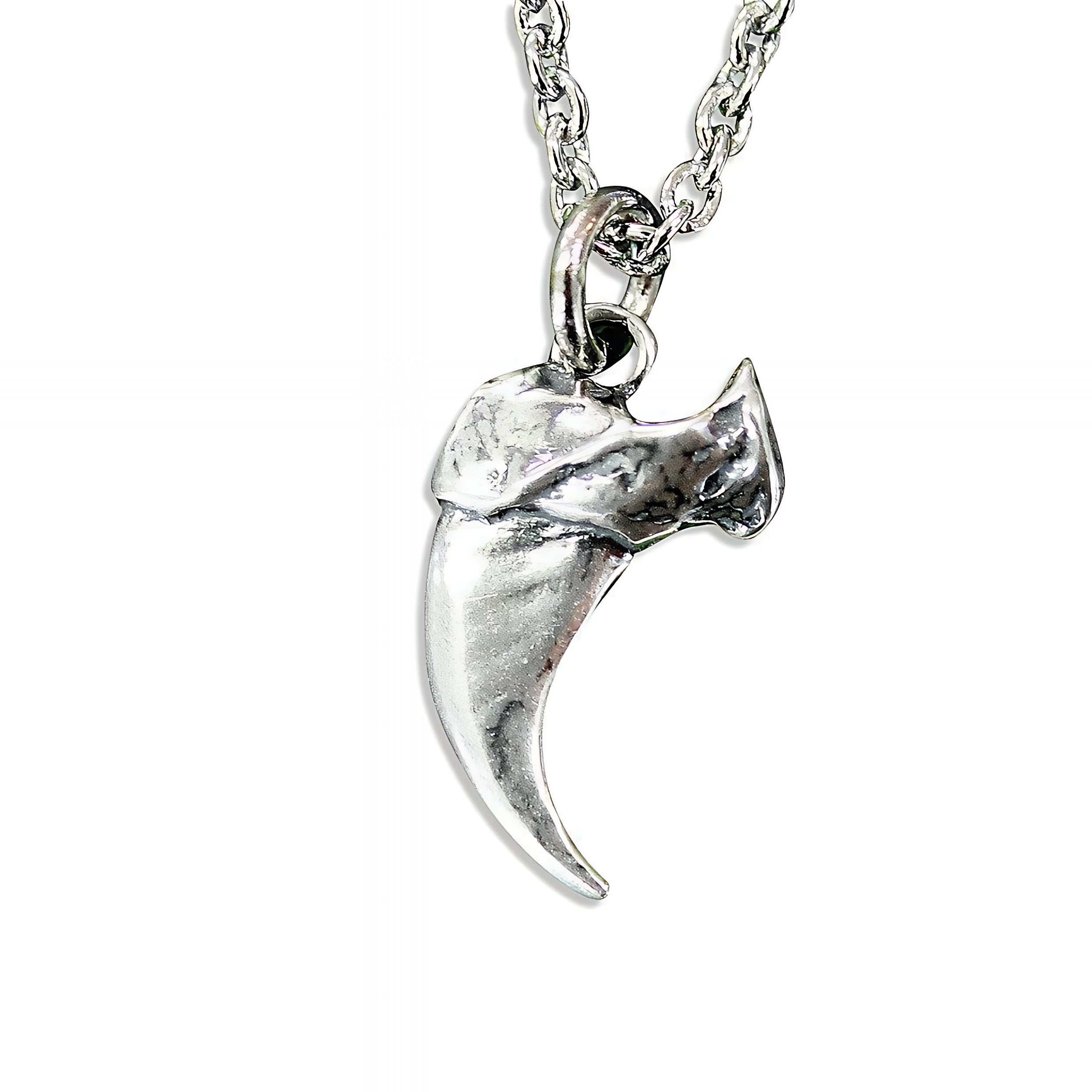 Domestic House Cat Claw Charm Necklace Solid Sterling Silver Pet Kitty Claw - Moon Raven Designs