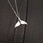 Humpback Whale Fluke Necklace Whale Tail Pendant - Moon Raven Designs