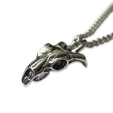 Tiny Ram Skull Necklace - Moon Raven Designs