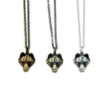 Little Wolf Face Necklace - Moon Raven Designs