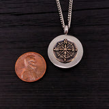 Compass Rose Keepsake Necklace