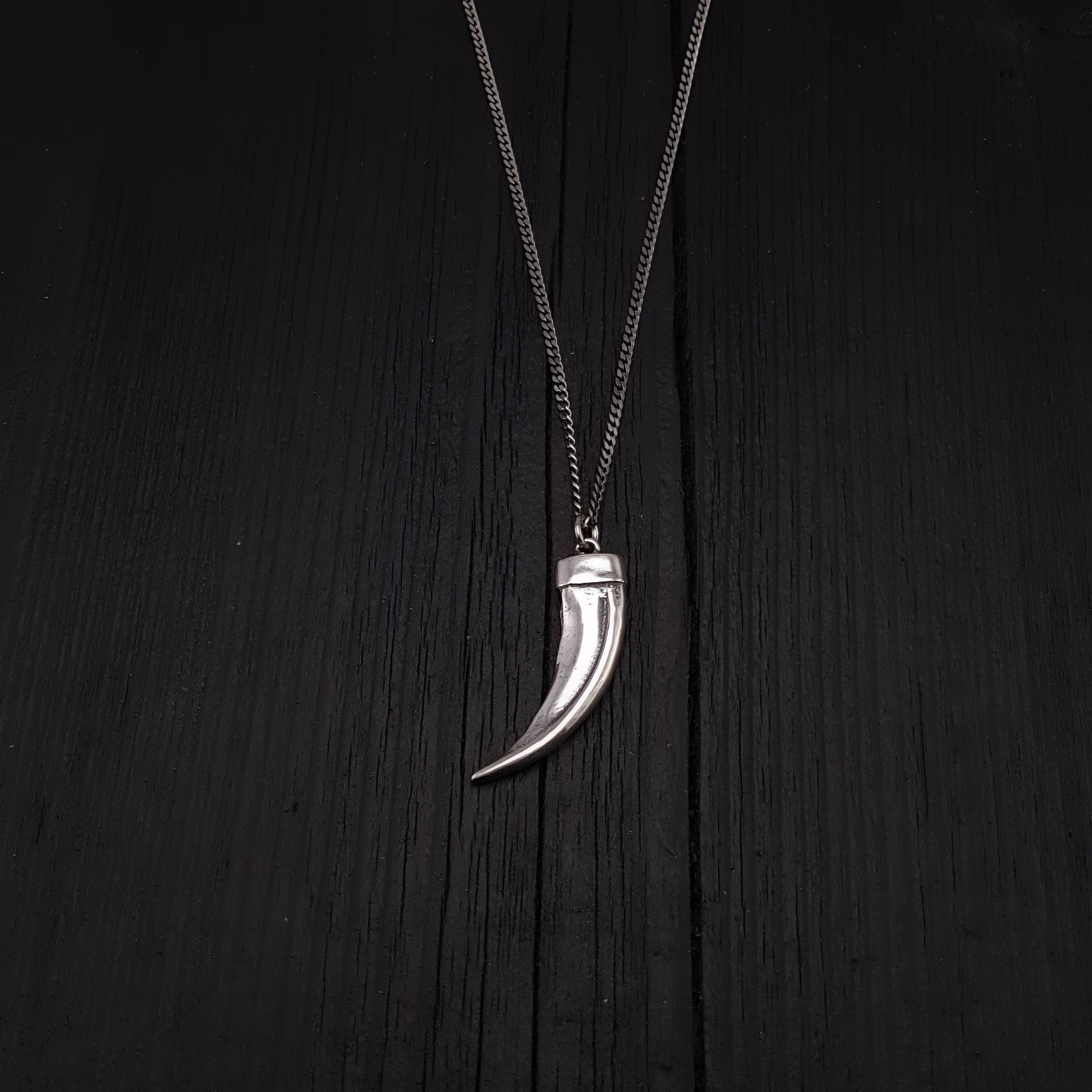 Honey Badger Claw Pendant Necklace - Solid Hand Cast 925 Sterling Silver - Fierce Wild Animal Unisex Jewelry - Multiple Chain Options