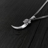 3D Life-Size Sterling Silver Kestrel Falcon Talon Pendant Handcrafted Sparrowhawk Claw Necklace Unique Gift for Raptor Lovers