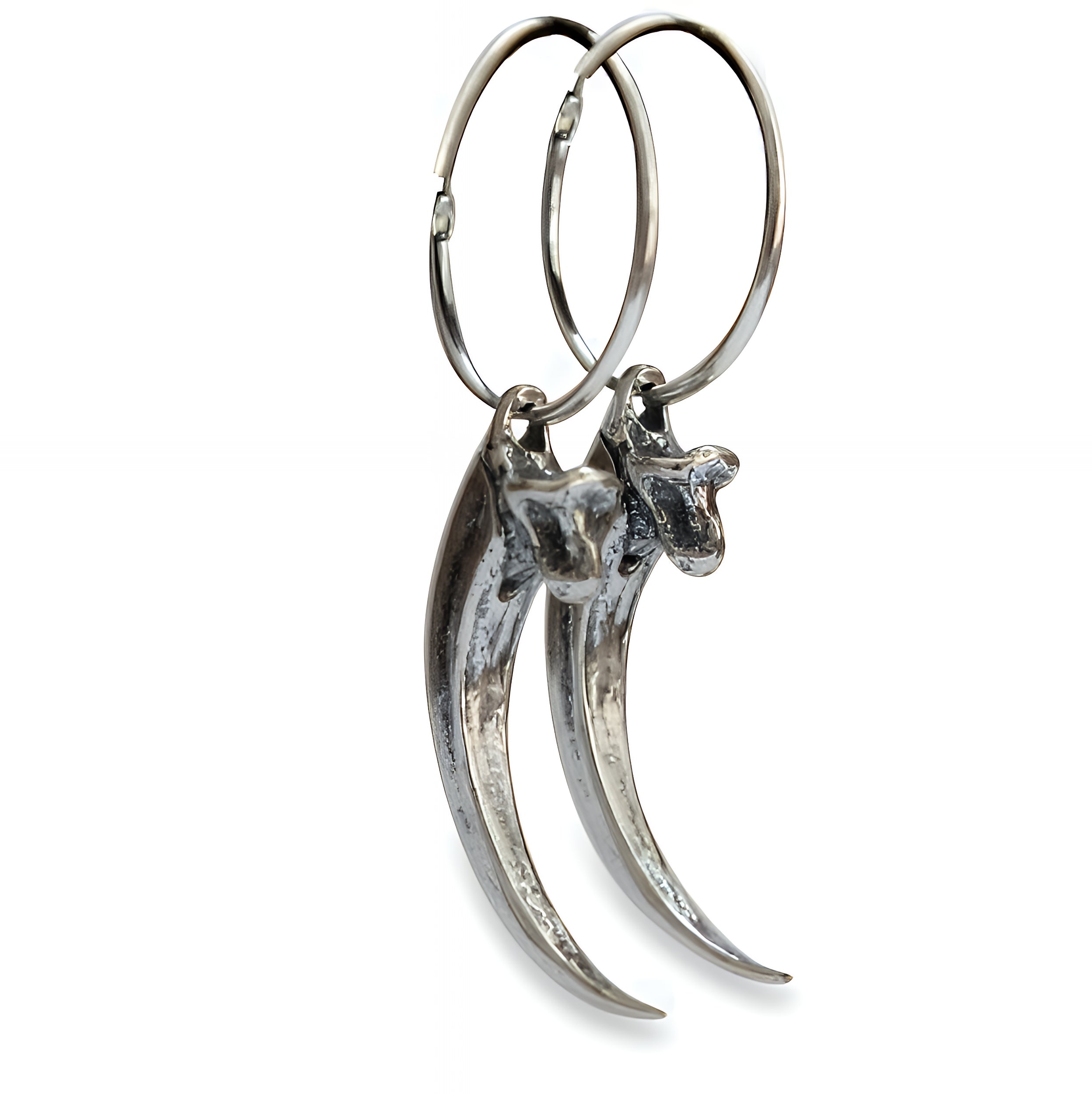 Eagle Talon Hoop Earrings - Moon Raven Designs