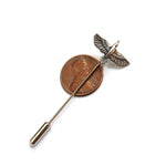 Soaring Raven in Flight Ascot Stickpin - Moon Raven Designs