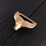Whale Tail Belt Buckle Humpback Whale Fluke in Solid Bronze - Moon Raven Designs