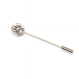 Sterling Silver Wolf Track Ascot Stickpin - Moon Raven Designs