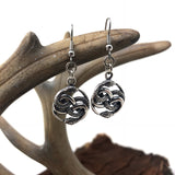 Auryn Ouroboro Twin Snake Earrings Solid .925 Sterling Silver - Moon Raven Designs