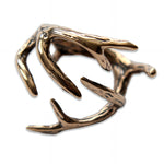 Deer Antler Adjustable Ring - Moon Raven Designs