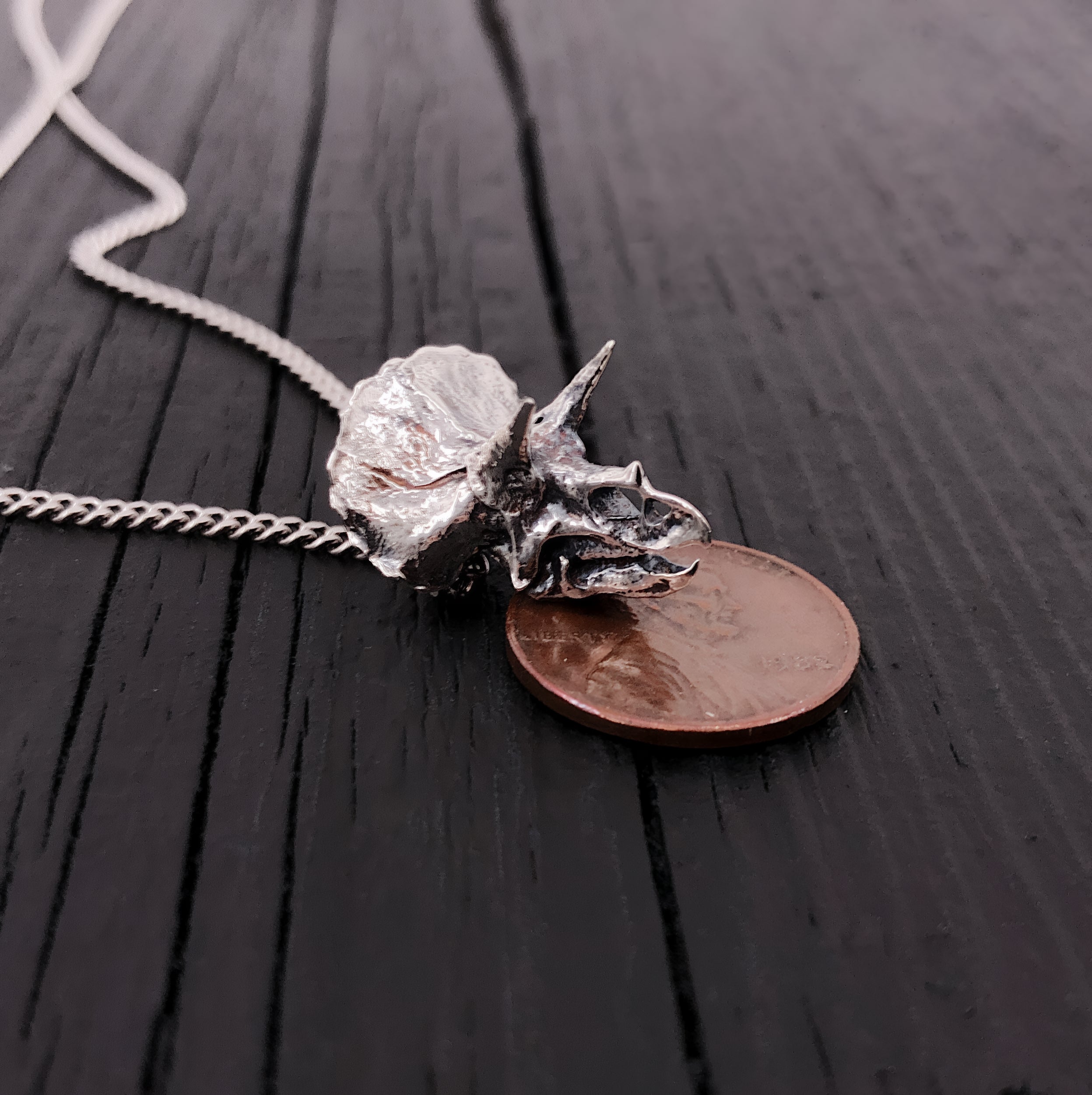 Saber Tooth Cat Skull Necklace