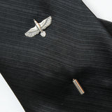Soaring Raven in Flight Ascot Stickpin - Moon Raven Designs
