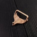 Whale Tail Belt Buckle Humpback Whale Fluke in Solid Bronze - Moon Raven Designs