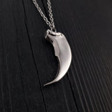 Large Bear Claw Pendant Necklace - Solid 925 Sterling Silver - Bear Claw Statement Piece - Life Size Bear Claw Gift For Him - Gift For Her