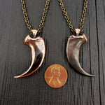 Two necklaces with penny on top, highlighting design | Moon Raven