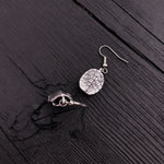 Silver earrings with delicate bird design | Moon Raven