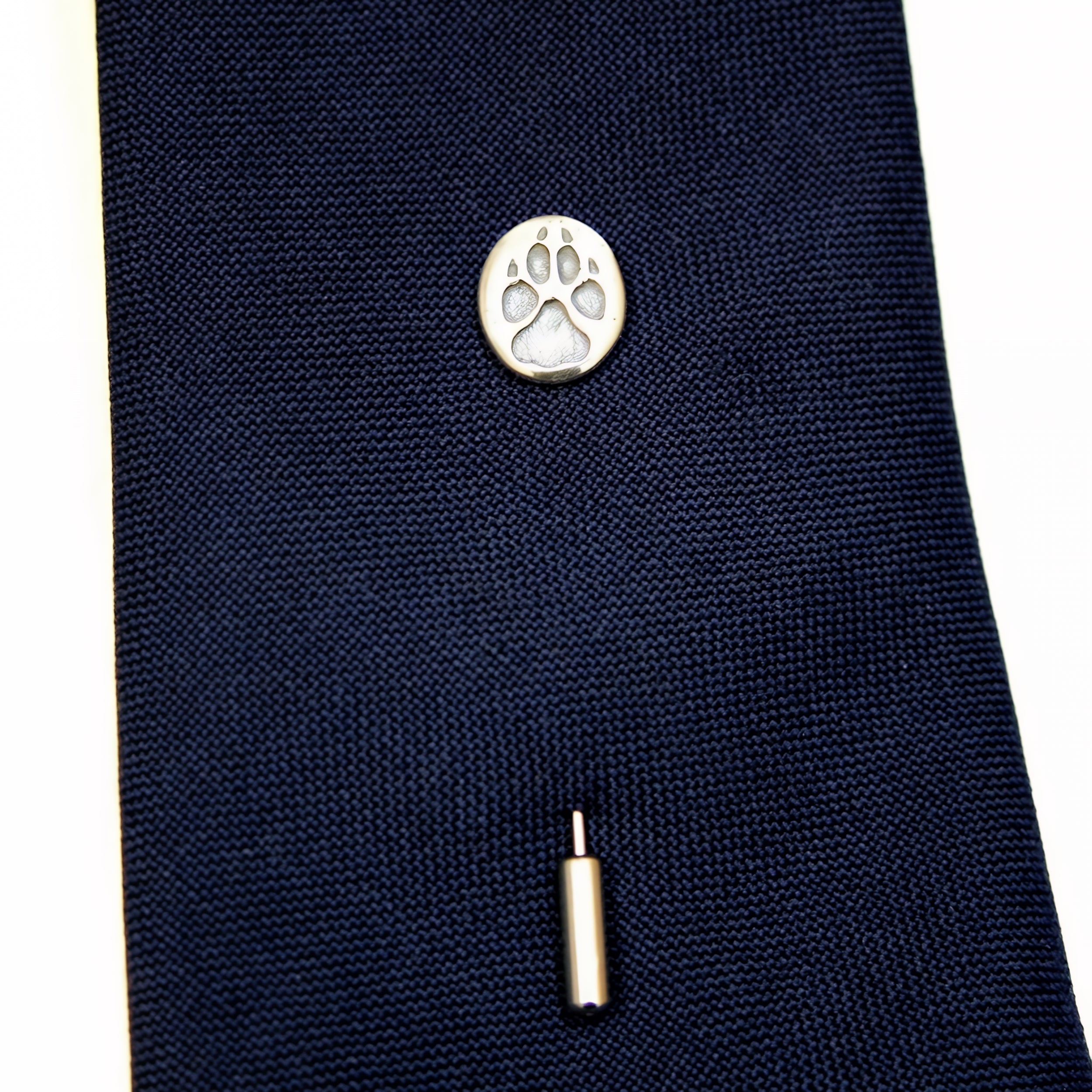 Sterling Silver Wolf Track Ascot Stickpin - Moon Raven Designs