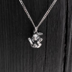 Sterling Silver Rabbit Necklace Easter Bunny Rabbit Pendant
