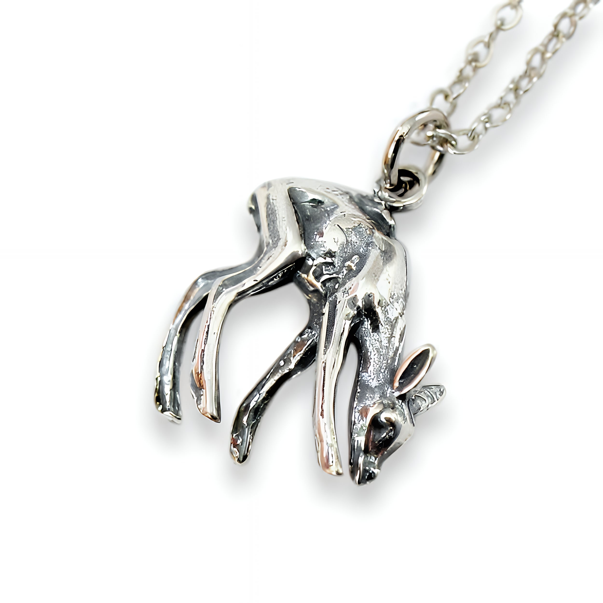 Deer Fawn Pendant Necklace - Moon Raven Designs