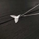 Humpback Whale Fluke Necklace Whale Tail Pendant - Moon Raven Designs