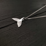 Humpback Whale Fluke Necklace Whale Tail Pendant - Moon Raven Designs