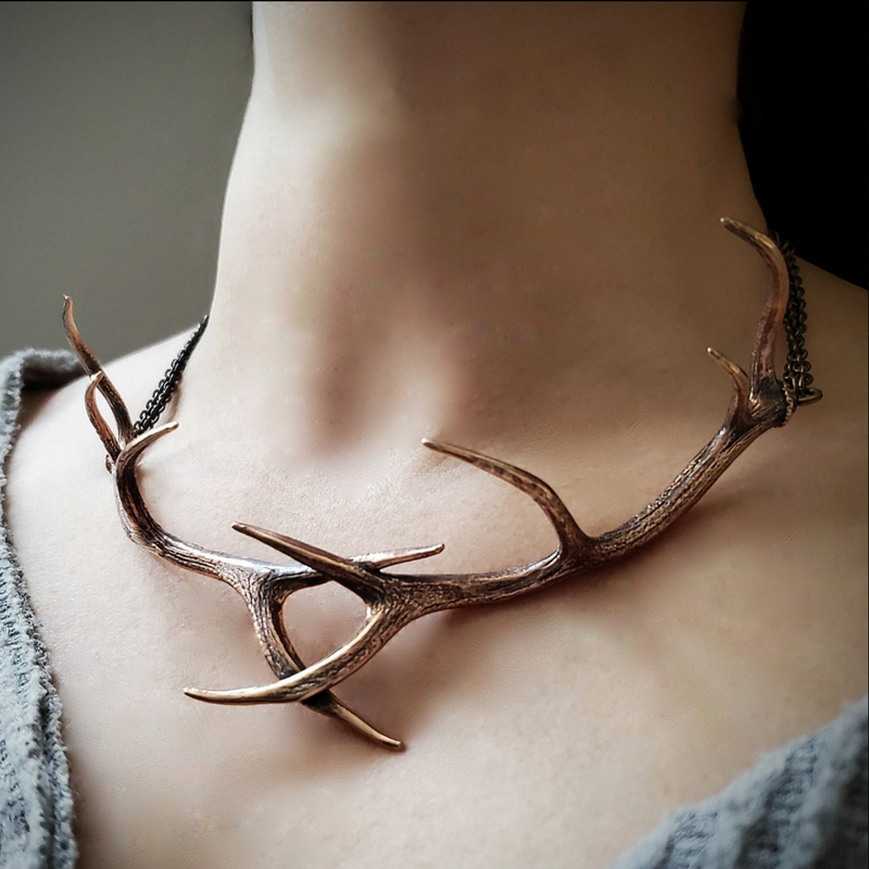 Elk Antler Choker Necklace