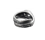 Ornate Sugar Skull Ring - Solid Cast Oxidized .925 Sterling Silver - Day of the Dead - Unisex Sizes 5 to 13 Available - Unique Jewelry Gift