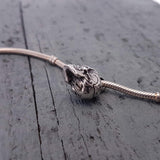 Human Skull Cremation Necklace – Sterling Silver Memorial