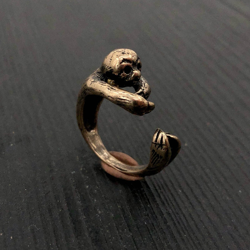 Sloth Ring in Solid Bronze