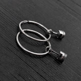 Piston Hoop Earrings