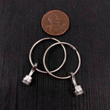 Piston Hoop Earrings