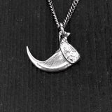 Sterling Silver 3D Bobcat Claw Pendant - Realistic Wild Cat Claw Jewelry - Solid Silver Claw Necklace - Nature Inspired Statement Piece