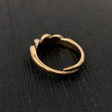 Ancient Viking Twist Ring - Hand Cast Solid Bronze Bornholm Ring - Norse Saxon Iron Age Jewelry - Viking Gift for Him or Her