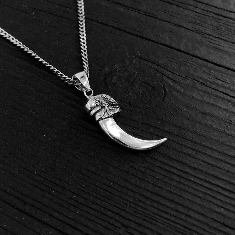 3D Life-Size Sterling Silver Kestrel Falcon Talon Pendant Handcrafted Sparrowhawk Claw Necklace Unique Gift for Raptor Lovers